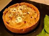 Tartelette aux oignons, chèvre et miel