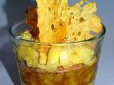 Verrine d'ananas en textures