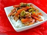 Wok de poulet hoisin