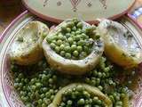 Tagine petits pois artichauts