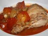 Poulet mijoté sauce tomates cerises romarin Saclà et pommes de terre