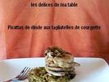 Mille feuilles de poulet et courgettes confites