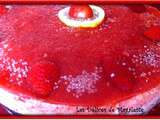 Entremets Fraise- Citron -Basilic