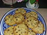 Cookies amandes, pépites chocolat au lait