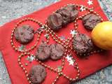 Calendrier de l'avent #23 ; Cookies sans gluten Orange/choco {Vegan}