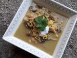 Curry/ragout de champignons et riz au lait de coco