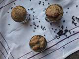 Muffins Banane/ Pépites de beurre de cacahuète et/ou chocolat {Vegan}