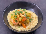 Couscous rapide aux crevettes