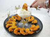 Crevettes croustillantes et mayonnaise à la truffe pour l’apéro