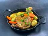 Cuisses de canard en cocotte aux grenailles et carottes