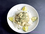 Poulet thaï au curry vert et lait de coco