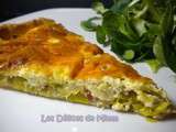 Quiche aux poireaux et aux lardons