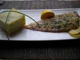 Sole meunière et purée citronnée à la ciboulette