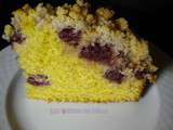 Streusel cake aux cerises