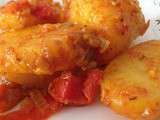 Pommes de terre aux tomates et au safran {Concours safran}