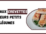 Bricks aux crevettes et leurs petits légumes