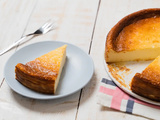 Flan vanillé sur son lit de pommes caramélisées