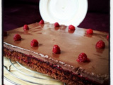 Gâteau d’anniversaire : Framboises-Chocolat Noir