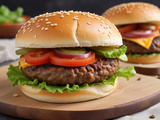 Hamburger végétarien au steak de lentilles