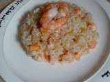 Risotto léger aux crevettes