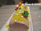 Bûche pistache et framboises