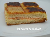 Croque tablette au saumon fumé