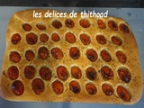 Focaccia aux tomates cerises et origan