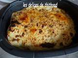 Gratin de jambon farci à la ratatouille et béchamel