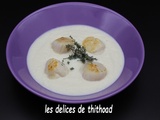 Purée de chou-fleur et ses noix de Saint Jacques