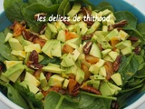 Salade d’épinards, avocat et orange