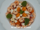 Salade de tomates et crevettes