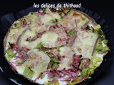 Tarte/galette poireaux raclette