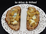 Tartines de rhubarbe au bleu (recette autour d’un ingrédient #98)