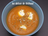 Velouté de carottes et patates douces à la vanille