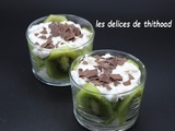 Verrines au fromage blanc et kiwis