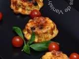 Clafoutis tomates, olives et basilic