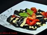 Farfalles aux tomates cerises, mozarella et basilic