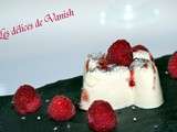 Panacotta vanille et framboises