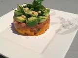 Tartare avocat saumon mangue