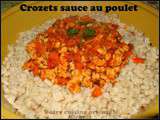 Crozets sauce au poulet