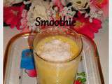 Smoothie banane, pomme, poire et mangue