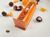 Bûche marron mandarine