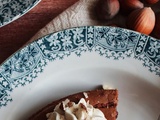 Fondant au chocolat, noisettes et crème de marrons