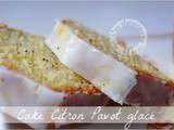 Délicieux Cake au citron et graines de pavot, glaçage croquant