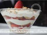 Verrines Mascarpone Fraise façon Tiramisu