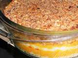 Gratin de butternut & lentilles corail, crumble noix-amandes