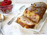 Cake moelleux aux fraises, mascarpone et citron vert