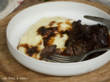 Joue de boeuf caramélisée, mousseline de panais