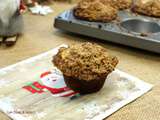 Muffins pommes cannelle en crumble