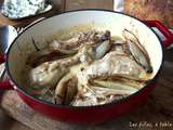 Poulet et endives, sauce roquefort